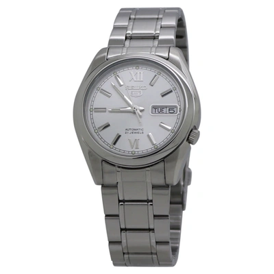 Seiko 5 Automatic Silver Dial Mens Watch Snkl51