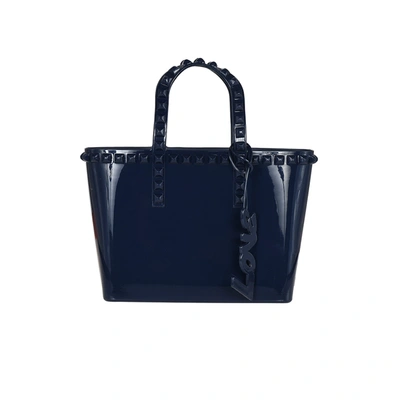 Carmen Sol Miriam Micro Mini Tote In Navy Blue