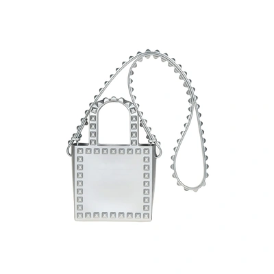 Carmen Sol Alice Mini Shoulder Bag In Silver