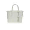 Carmen Sol Miriam Micro Mini Tote In Light Grey