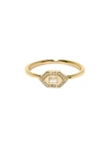 AZLEE SMALL 18KT GOLD & DIAMOND RING,4C577DCC-3C4B-A2E4-CAB4-1D10A9621D4D