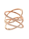 EVA FEHREN 18KT ROSE GOLD XX RING,61962A6B-67A6-138D-2D62-822A71782344