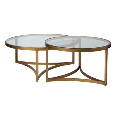 Oka Set Of Two Opplyst Tables - Bronze