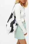 Baggu Standard Reusable Nylon Tote Bag In Black + White
