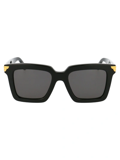 Bottega Veneta Bv1005s Square-framed Acetate Sunglasses In Black