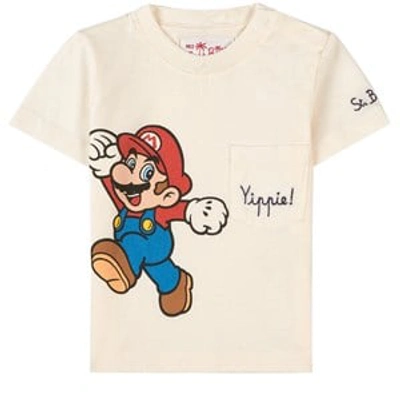 Mc2 Saint Barth Kids'  White Mario T-shirt