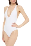 Seafolly Seadive V Neck Swimsuit White - Atterley
