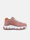 Hogan Sneaker Hyperactive In Nabuk Rosa Antico In Nude