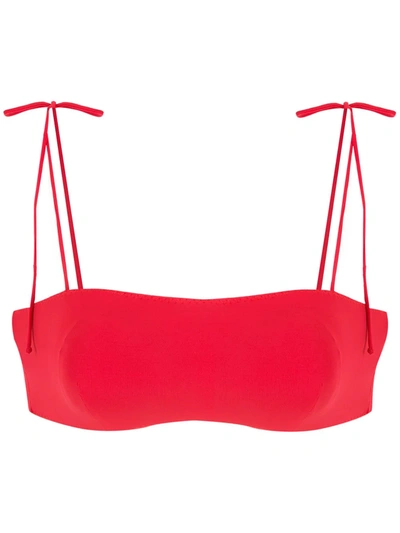 Clube Bossa Casall Draping Shoulder-strap Bikini In Red