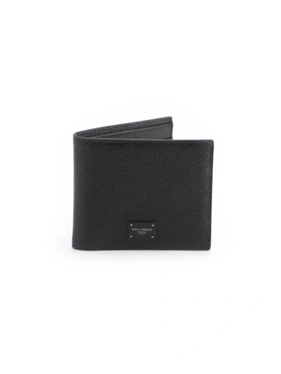 Dolce & Gabbana Logo Bifold Wallet In Black