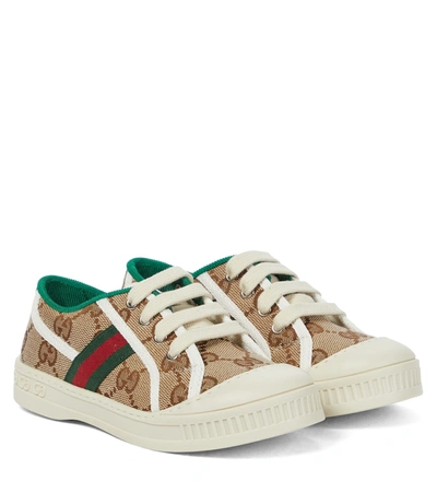 Gucci Babies' Sneakers Tennis 1977 With Round Tip And Logo Application In Разноцветный