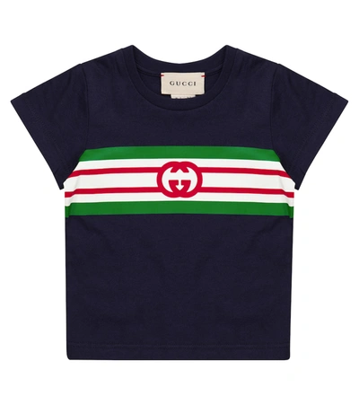 Gucci Baby Boys Blue Logo T-shirt