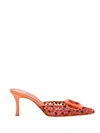 MANOLO BLAHNIK MANOLO BLAHNIK MAYSALE LACE HEELED MULES