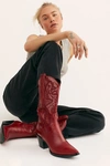 Jeffrey Campbell Dagget Western Boots In Red