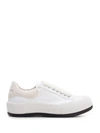 Alexander Mcqueen Women's Platform Low Top Sneakers In White Black