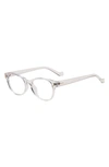 Fifth & Ninth Montreal 60mm Round Blue Light Blocking Glasses In Clear/ Clear