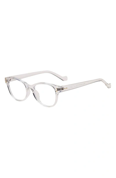 Fifth & Ninth Montreal 60mm Round Blue Light Blocking Glasses In Clear/ Clear
