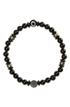 CAPUTO & CO EVIL EYE BEADED STRETCH BRACELET,FA20BR37