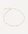 Monica Vinader Gold Plated Vermeil Silver 18-20' Triple Beaded Chain Necklace In Gold