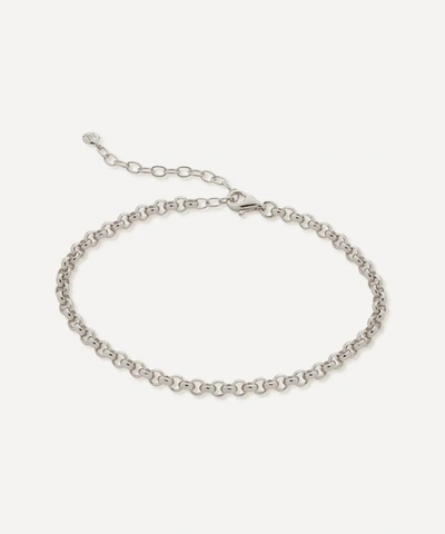Monica Vinader Womens Silver Vintage Chain Recycled Sterling-silver Bracelet