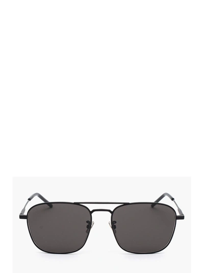 Saint Laurent Eyewear Aviator Sunglasses In Black