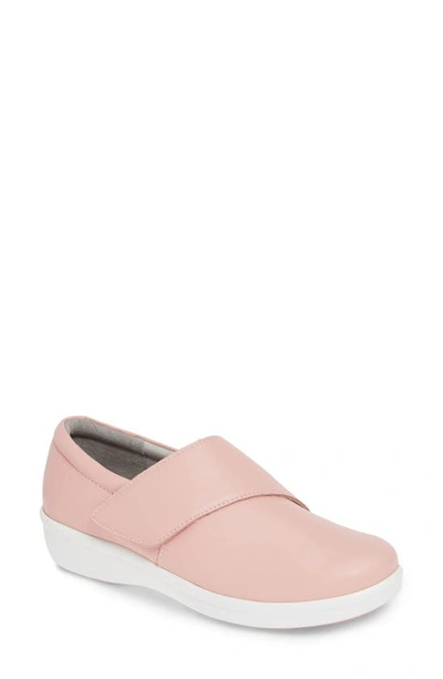 Traq By Alegria Alegria Qin Slip-on In Blush Leather