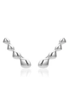 Monica Vinader Nura Teardrop Climber Earrings