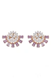 Hueb Bestow Stud Earrings In Pink Gold