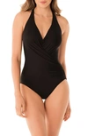 Miraclesuitr Miraclesuit Rock Solid Wrap Front One-piece Swimsuit
