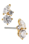 Nadri Prima Stud Earrings In Gold