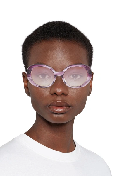 Oliver Peoples Oversized Sunglasses Leidy Oliver Peoples Leidy oversized round-frame acetate  main image 2