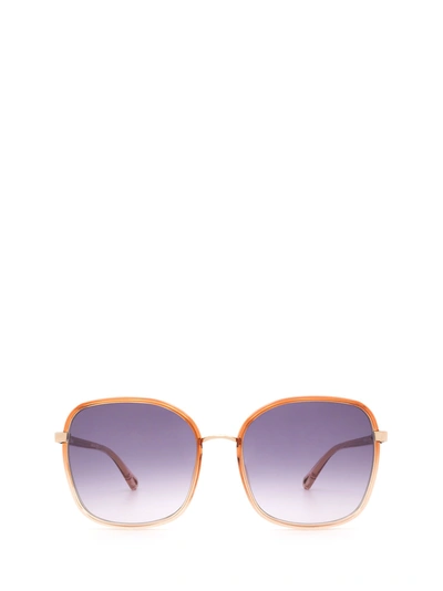 Chloé Eyewear Square Frame Sunglasses In Orange