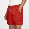 Nike Sportswear Men's Woven Flow Shorts In Chile Red,black