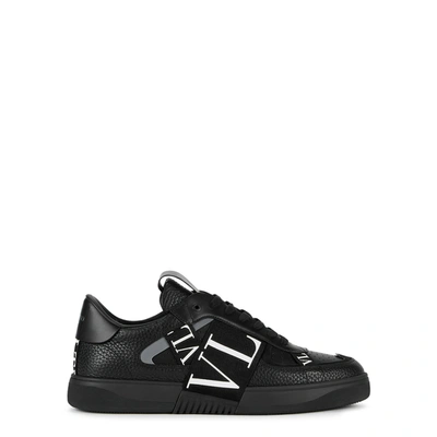 Valentino Garavani Man Sneakers Black Size 7 Leather, Textile Fibers