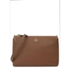 Tory Burch Kira Small Pebbled Leather Top-zip Crossbody In Brown