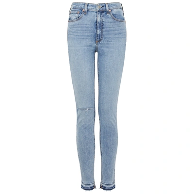 Rag & Bone Nina Distressed High-rise Skinny Jeans In Montrose