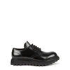DOLCE & GABBANA BLACK LEATHER DERBY SHOES,4059835