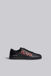 Dsquared2 Icon Low-top Lace-up Sneakers In Black