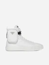 Prada Wheel Zipped-pouch High-top Re-nylon Trainers