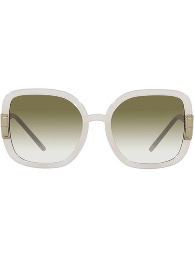 Tory Burch Oversized-frame Sunglasses In Olive Gradient