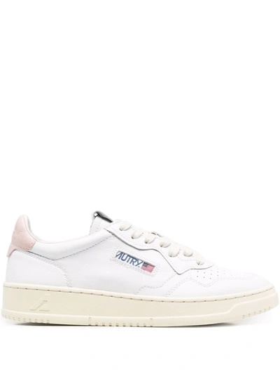 Autry Side Logo-patch Sneakers In White