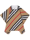 BURBERRY ICON STRIPE KNITTED CAPE