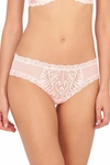 NATORI FEATHERS HIPSTER PANTY,753023-1-SHEER PINK-S
