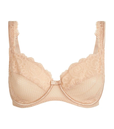 Maison Lejaby Lace-trim Underwired Bra In Pink