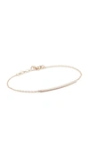 Ef Collection Diamond Baguette Bar Chain Bracelet In Yellow Gold