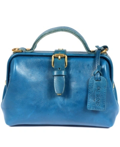 Old Trend Women's Genuine Leather Doctor Crossbody Bag In Turquoise