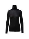 Akris Wool & Silk Turtleneck In Black