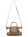 Givenchy Small Antigona Soft Satchel Bag In Calfskin In Dark Khaki