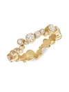 SOPHIE BILLE BRAHE WOMEN'S ENSEMBLE SPLASH 18K YELLOW GOLD & DIAMOND RING,400014239575