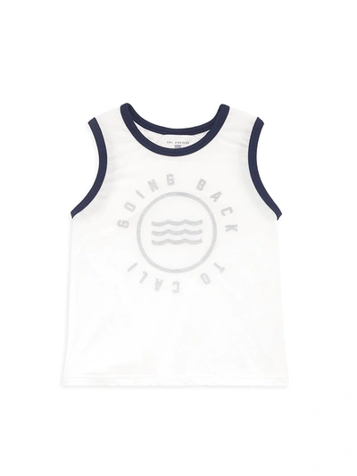 Sol Angeles Kids' Little Boy's & Boy's Going To Cali Tank In White